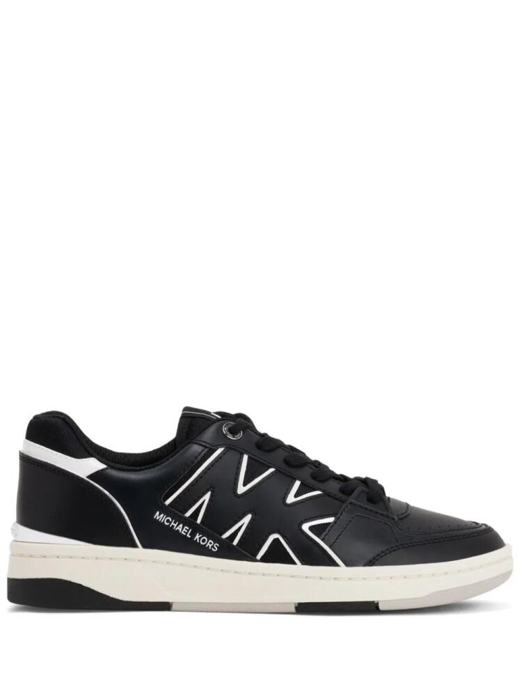 Michael Kors Rebel lace-up leather sneakers - Black Cover