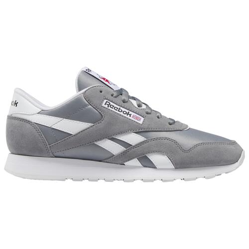 Reebok Mens Reebok CL Nylon - Mens Running Shoes Grey/White 13.0 Cover