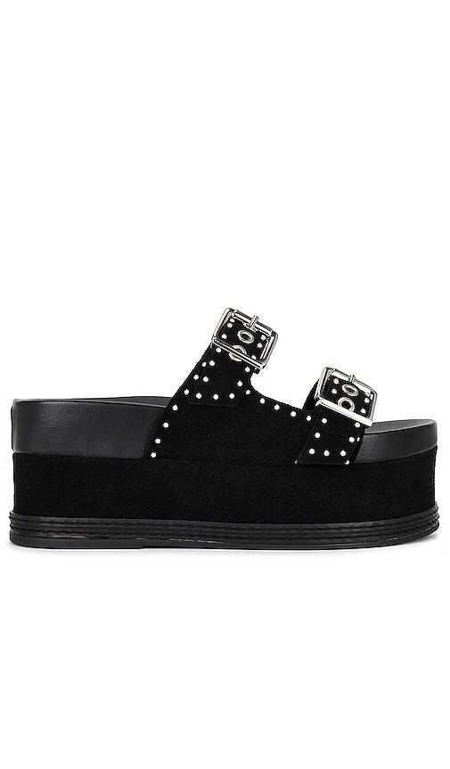 Schutz X Revolve Sirah Flatform Slide in Black Cover