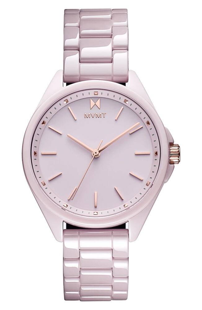 MVMT Coronada Ceramic Bracelet Watch, 36mm in Pink Cover