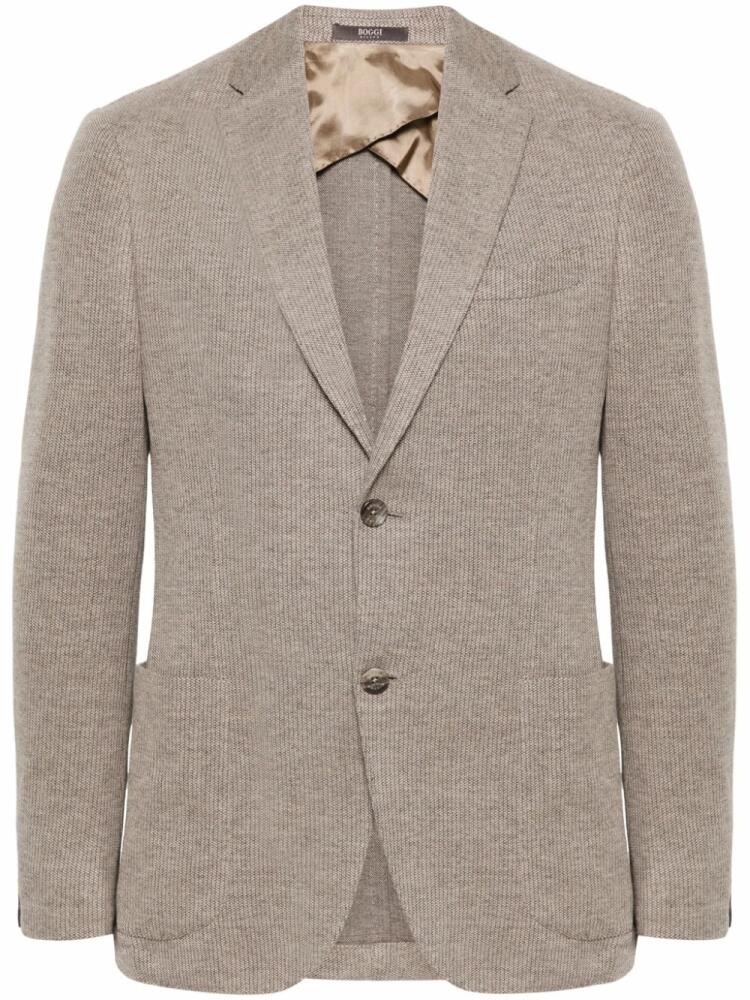 Boggi Milano B Jersey blazer - Neutrals Cover