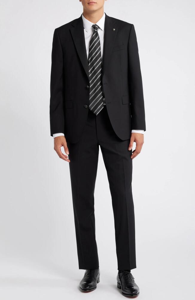 Jack Victor Espirit Solid Stretch Wool Suit in Black Cover