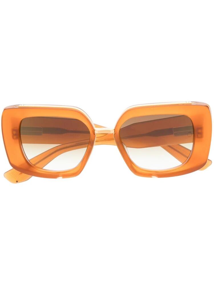 Akoni Virgo square-frame sunglasses - Orange Cover