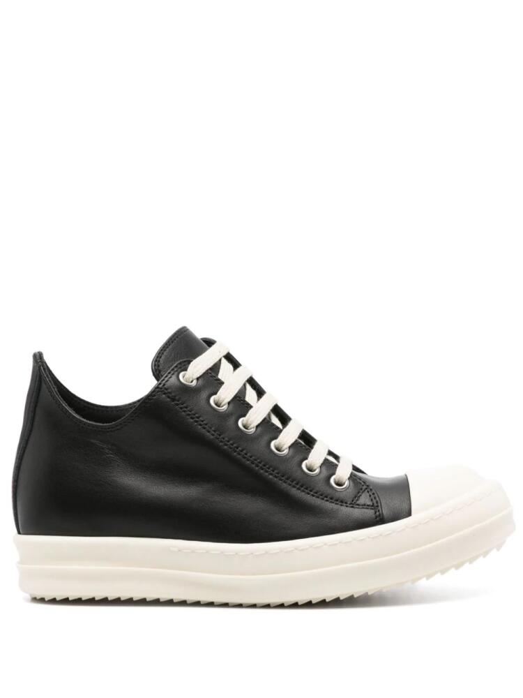 Rick Owens rubber-toecap leather sneakers - Black Cover