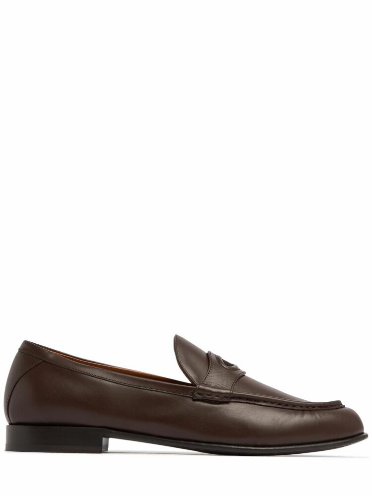 VALENTINO GARAVANI Vlogo Signature Leather Loafers Cover