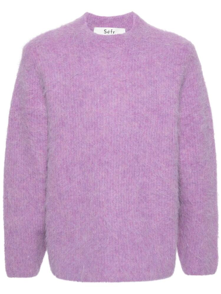 Séfr Haru brushed jumper - Purple Cover