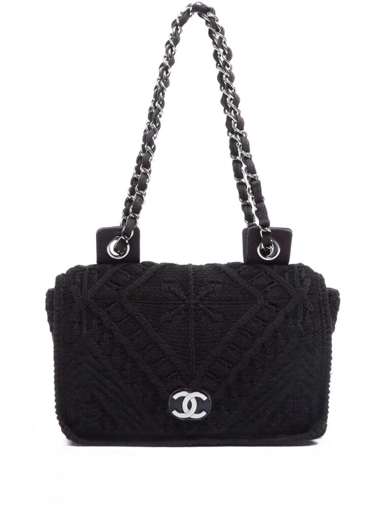 CHANEL Pre-Owned 2004 CC flap shoulder bag - Black Cover