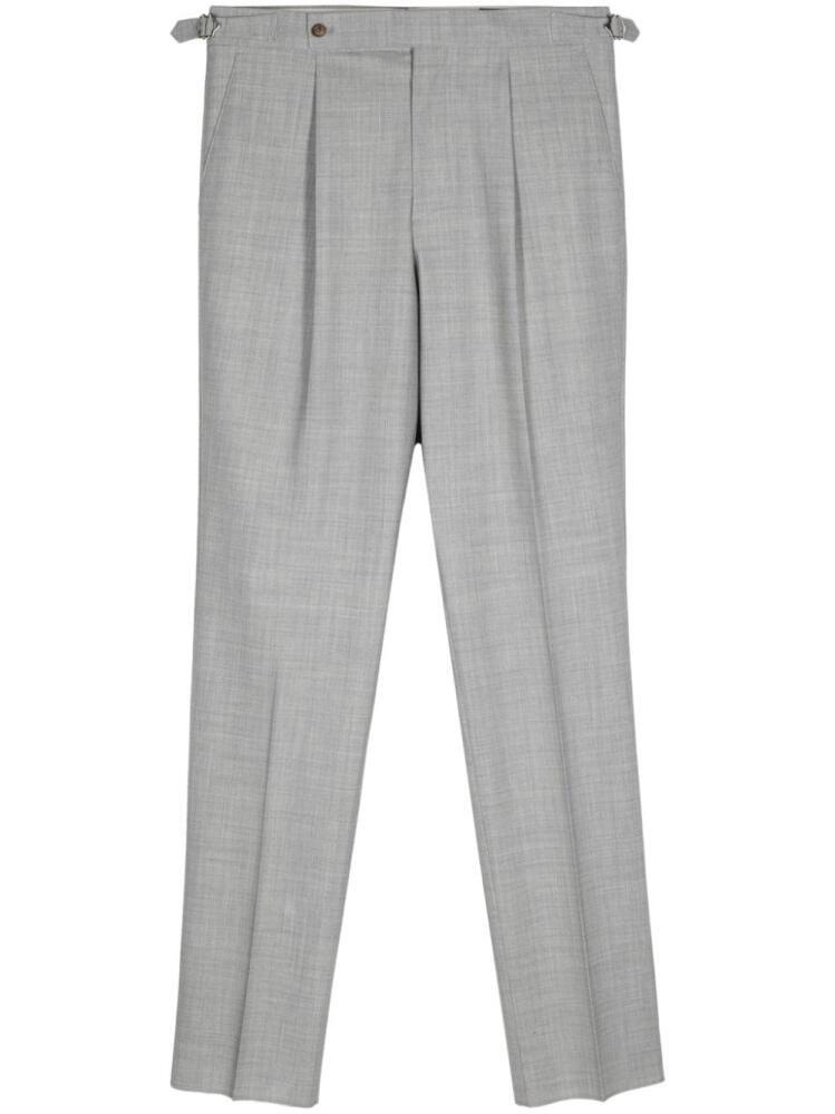 Man On The Boon. tapered-leg wool-blend trousers - Grey Cover