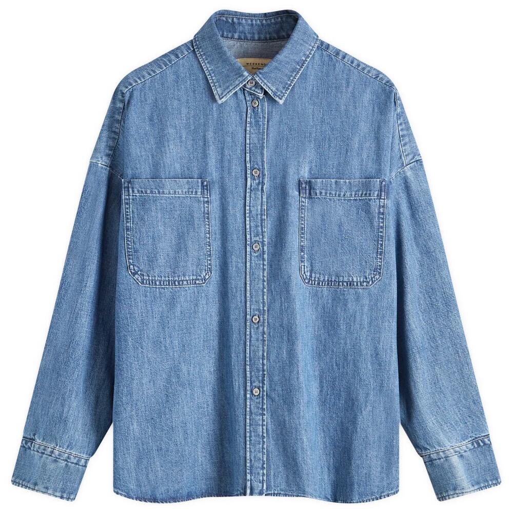 Weekend by Max Mara Women's Denim Shirt in Navy Cover