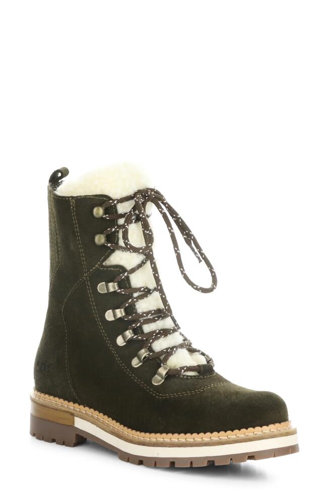 Bos. & Co. Ada Waterproof Hiker Boot in Olive Suede/Merino Wool Cover