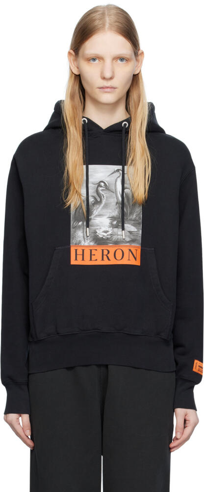 Heron Preston Black Graphic Hoodie Cover