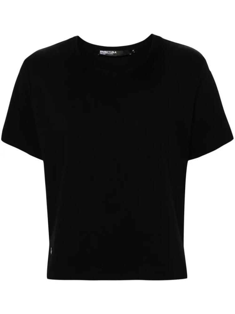 Bimba y Lola raised-seam short-sleeve T-shirt - Black Cover