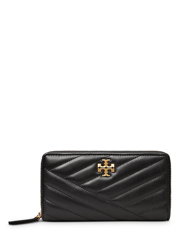 Tory Burch Kira Chevron Leather Zip Continental Wallet Cover