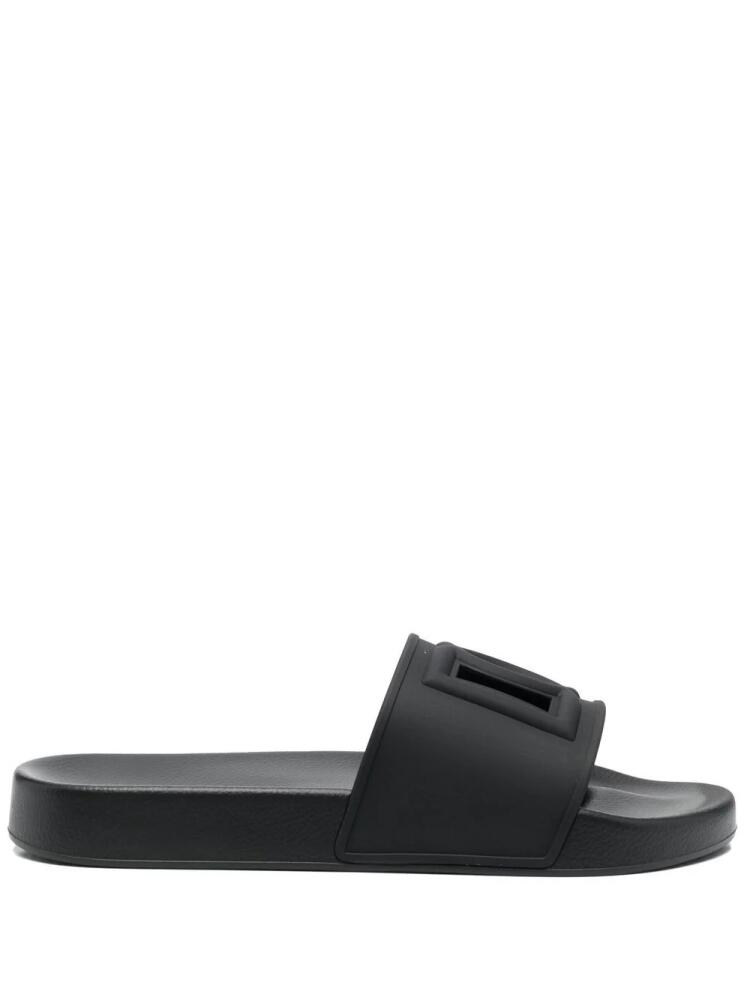 Dolce & Gabbana cut-out logo sliders - Black Cover