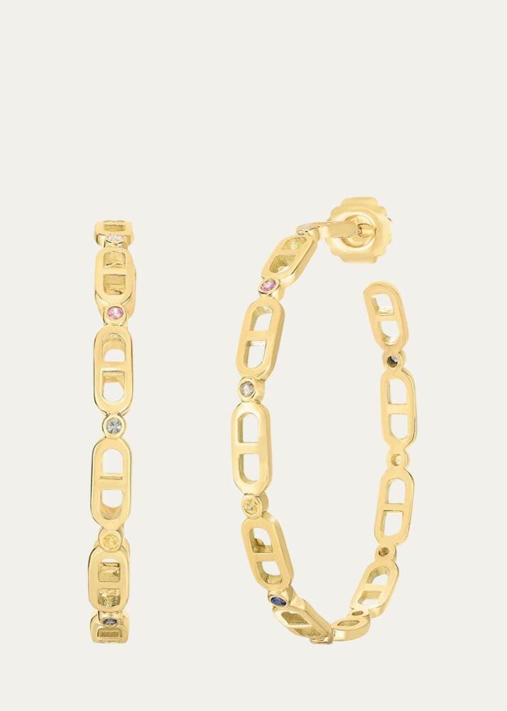 Audrey C. Jewels Cheval 18k Gold Hoop Earrings - Large Cover