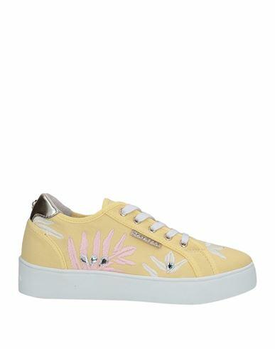 Apepazza Woman Sneakers Light yellow Textile fibers Cover