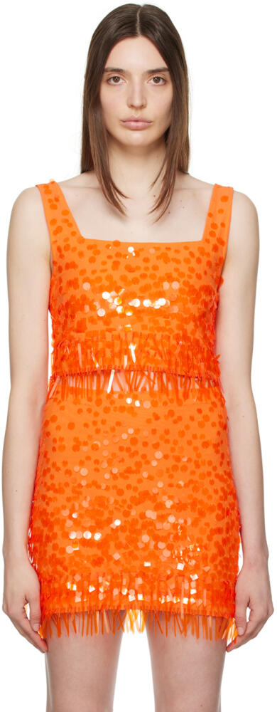 Staud Orange Jasmin Tank Top Cover