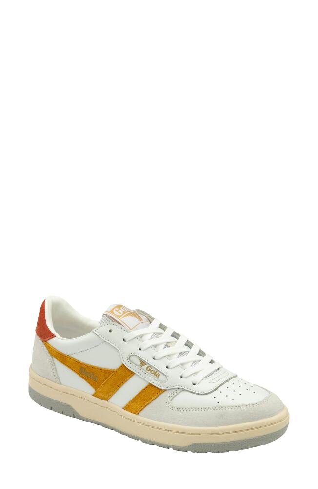 Gola Hawk Sneaker in White/Sun/Spice/Grey Cover