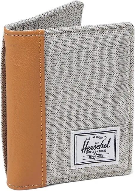 Herschel Supply Co. Gordon Wallet (Light Grey Crosshatch/Natural) Wallet Handbags Cover