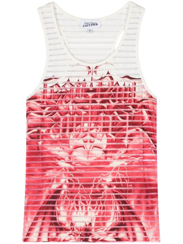 Jean Paul Gaultier The Black Diablo striped tank top - Red Cover