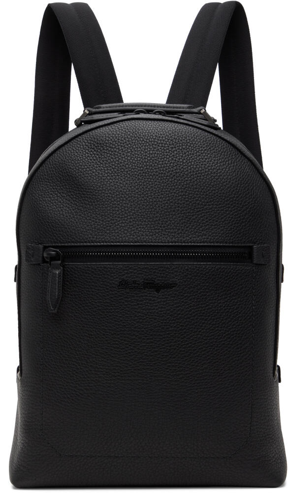 Ferragamo Black Calfskin Backpack Cover