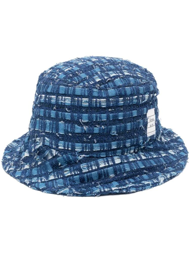 Thom Browne tweed denim bucket hat - Blue Cover