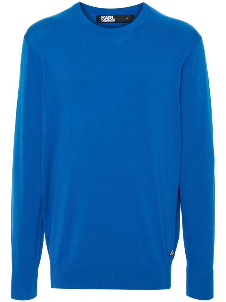 Karl Lagerfeld Crew-neck sweater - Blue Cover