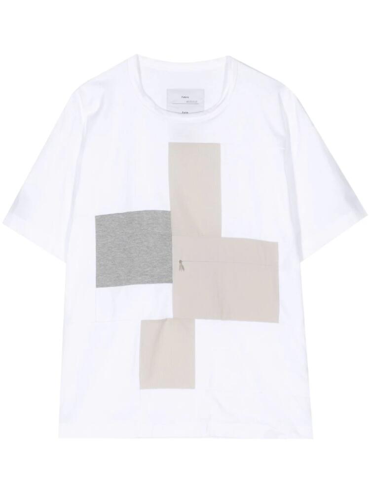 Fumito Ganryu front-pocket cotton t-shirt - White Cover