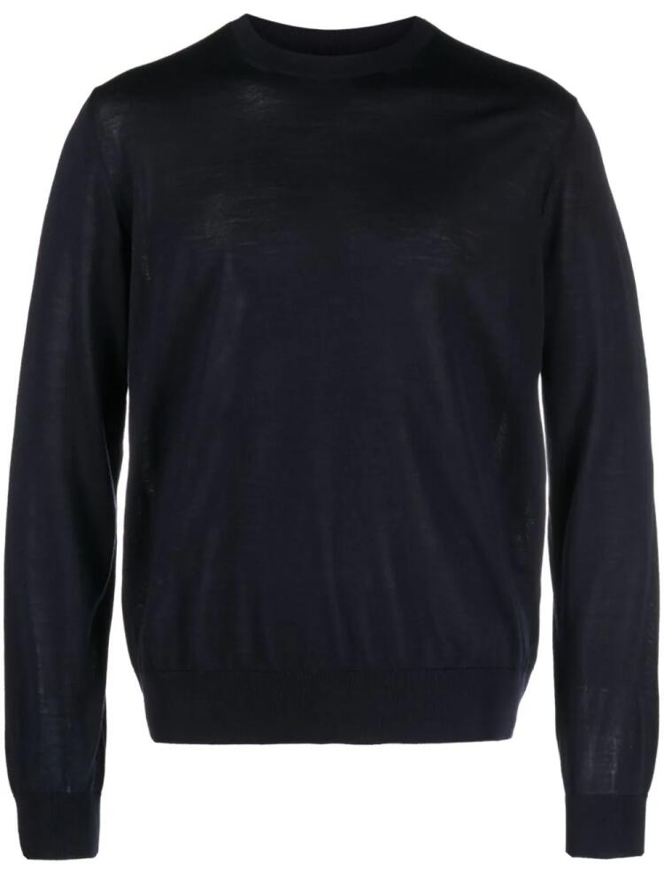 Herno fine-knit virgin wool jumper - Blue Cover