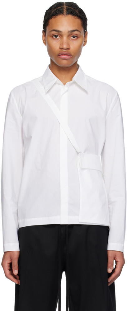 MM6 Maison Margiela White Detachable Pouch Shirt Cover