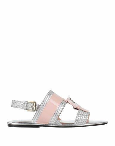 Pollini Woman Sandals Pink Leather Cover