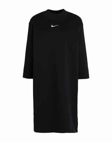 Nike Nike Sportswear Phoenix Fleece Women's Oversized 3/4-sleeve Dress Woman Mini dress Black Cotton, Polyester Cover