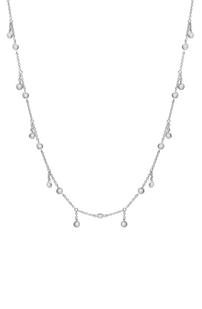 Crislu Cubic Zirconia Necklace in Platinum Cover