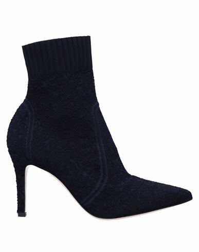 Gianvito Rossi Woman Ankle boots Midnight blue Textile fibers Cover