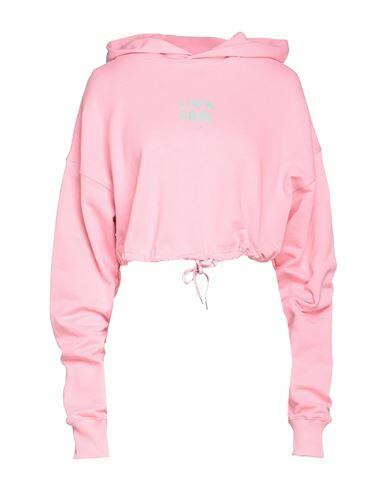 Livincool Woman Sweatshirt Pink Cotton Cover