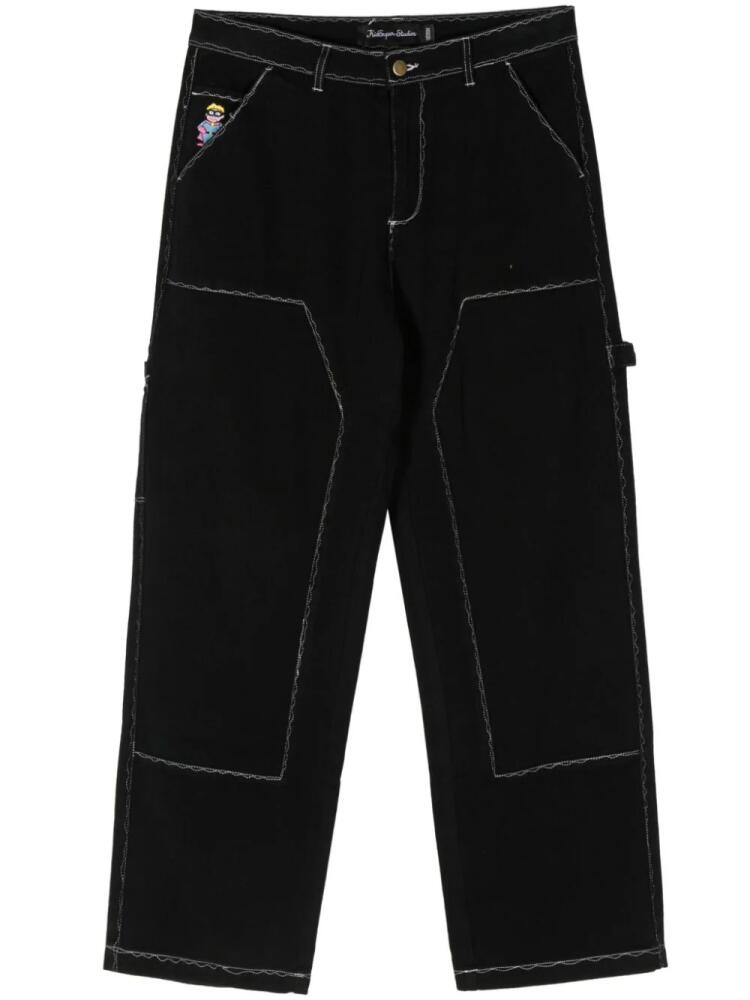 KidSuper Messy Stitched work-style trousers - Black Cover