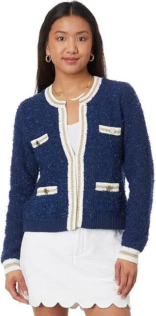 Lilly Pulitzer Nalayna Cardigan (Low Tide Navy) Women's Sweater Cover