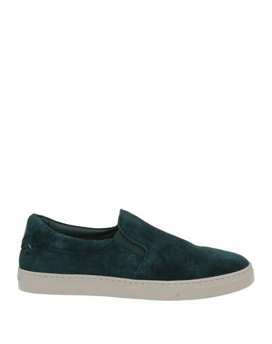 Giorgio Armani Woman Sneakers Green Calfskin Cover