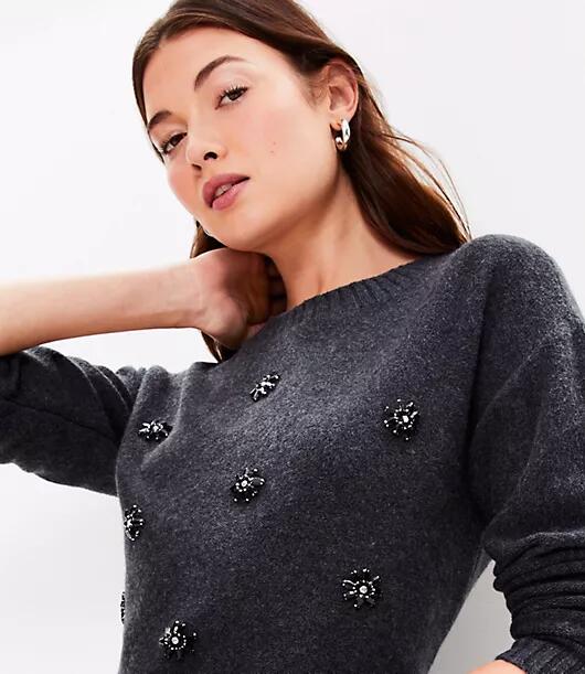 Loft Jeweled Cluster Sweater Cover