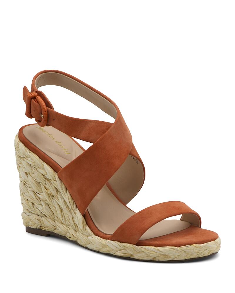 Charles David Women's Russell Ankle Strap Espadrille Wedge Sandals Cover