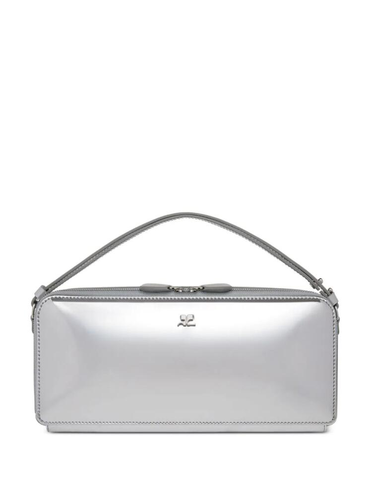 Courrèges Cloud logo-plaque shoulder bag - Silver Cover