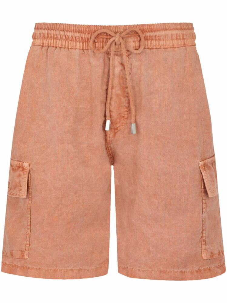 Vilebrequin linen bermuda shorts - Orange Cover