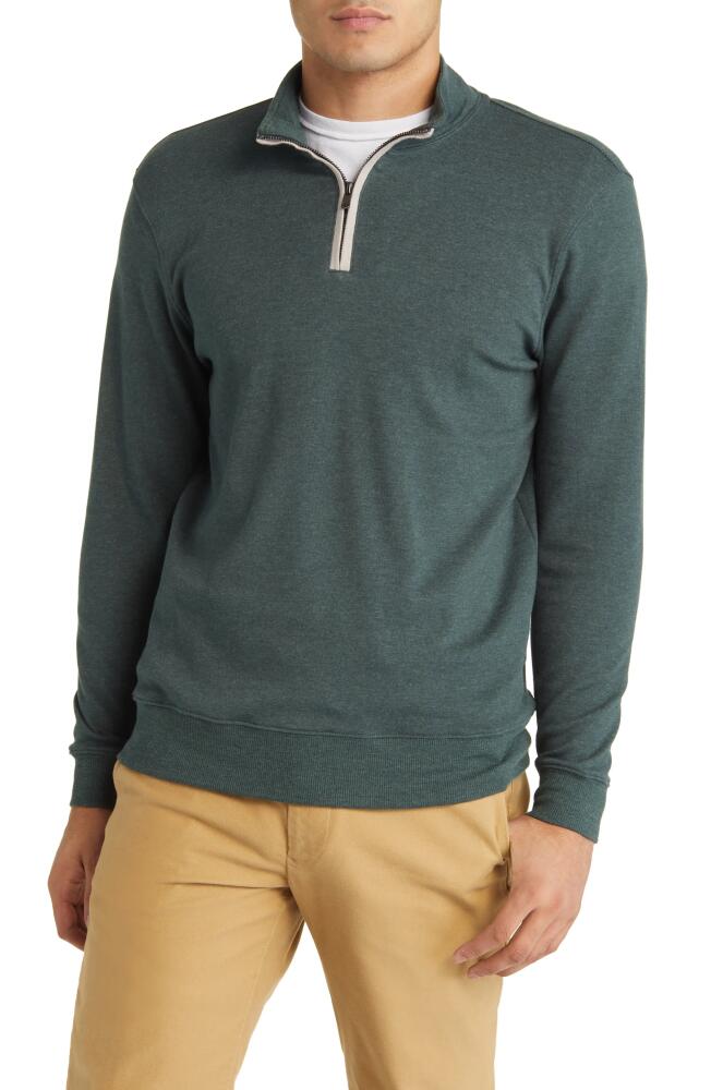 The Normal Brand Puremeso Weekend Quarter Zip Top in Green Gables Cover