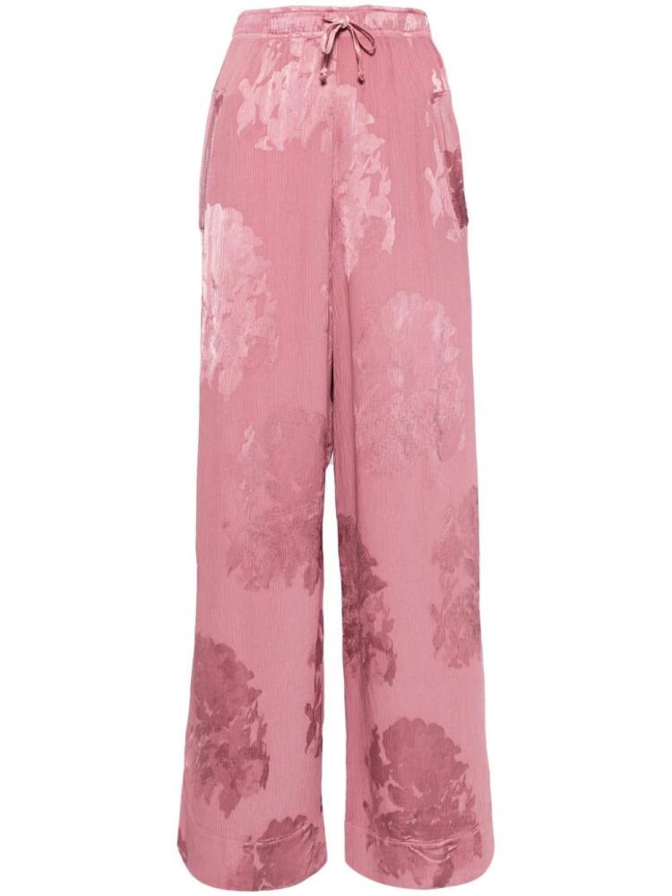 Transit floral-print drawstring trousers - Pink Cover