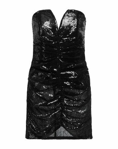 Simona Corsellini Woman Mini dress Black Polyester, Polyamide, Elastane Cover