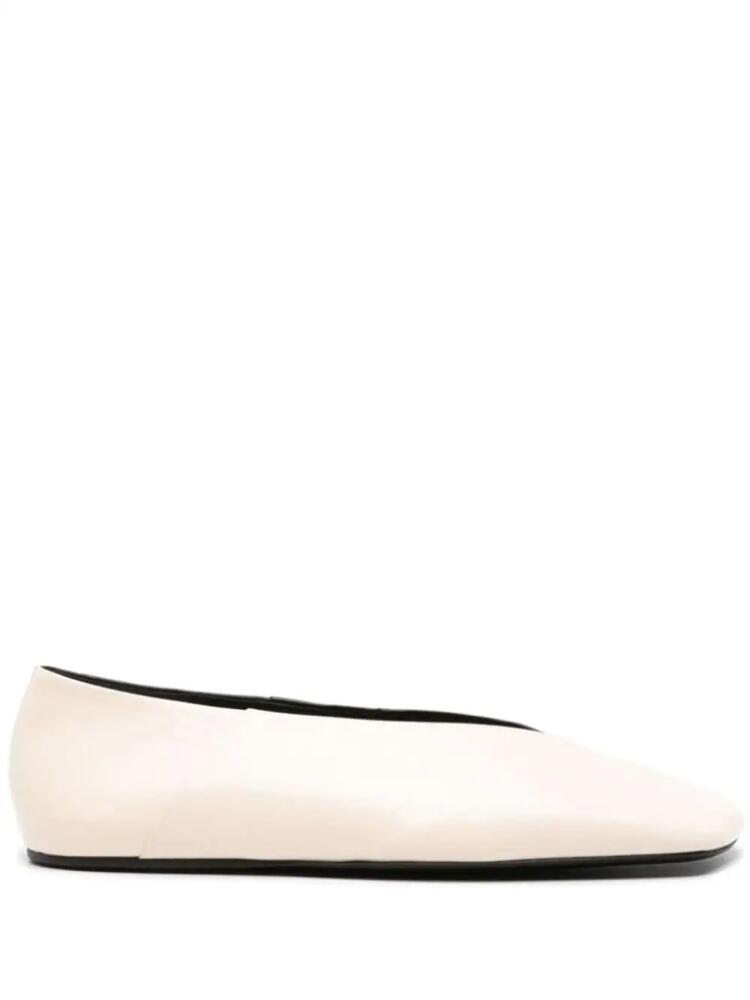 Jil Sander colour-block leather loafers - White Cover