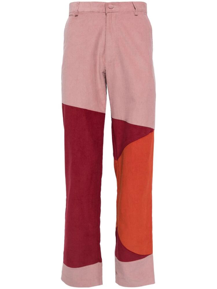 KidSuper colour-block corduroy trousers - Pink Cover