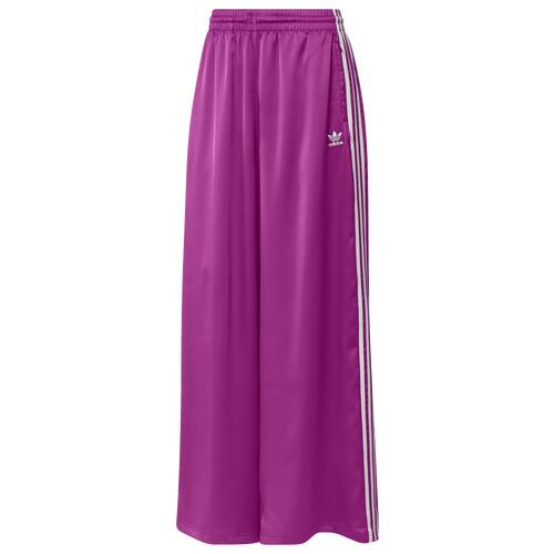 adidas Originals Womens adidas Originals Satin Wide Leg Track Pants - Womens Purple Burst 6 Cover