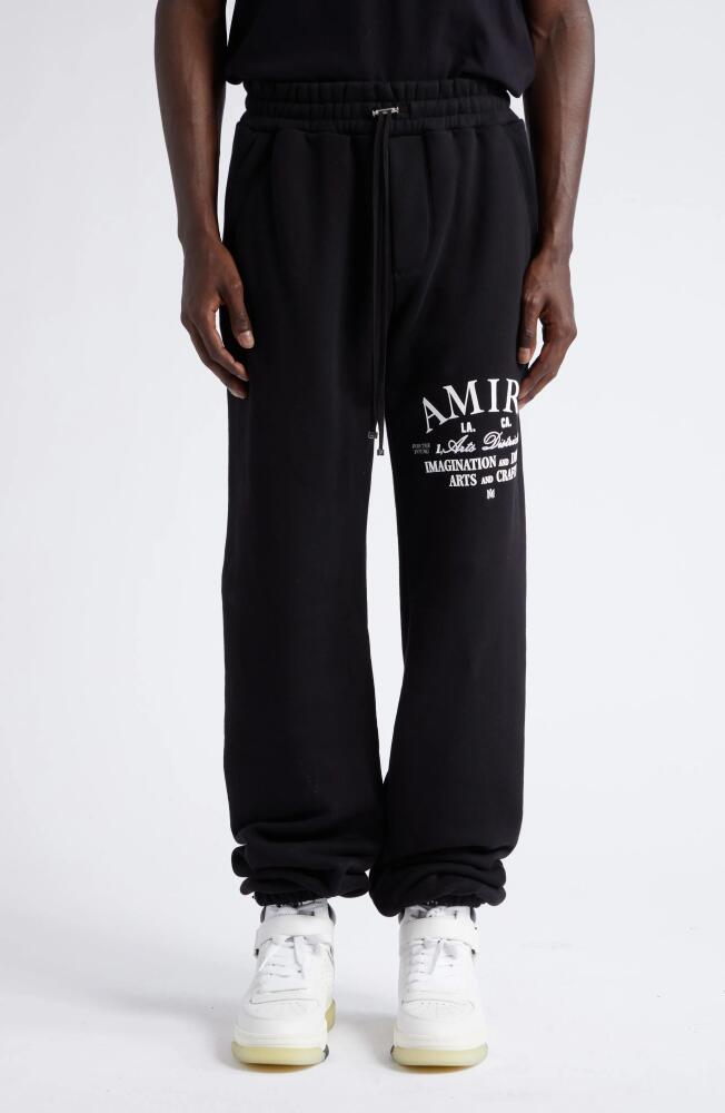 AMIRI Arts District Graphic Joggers in Black Cover