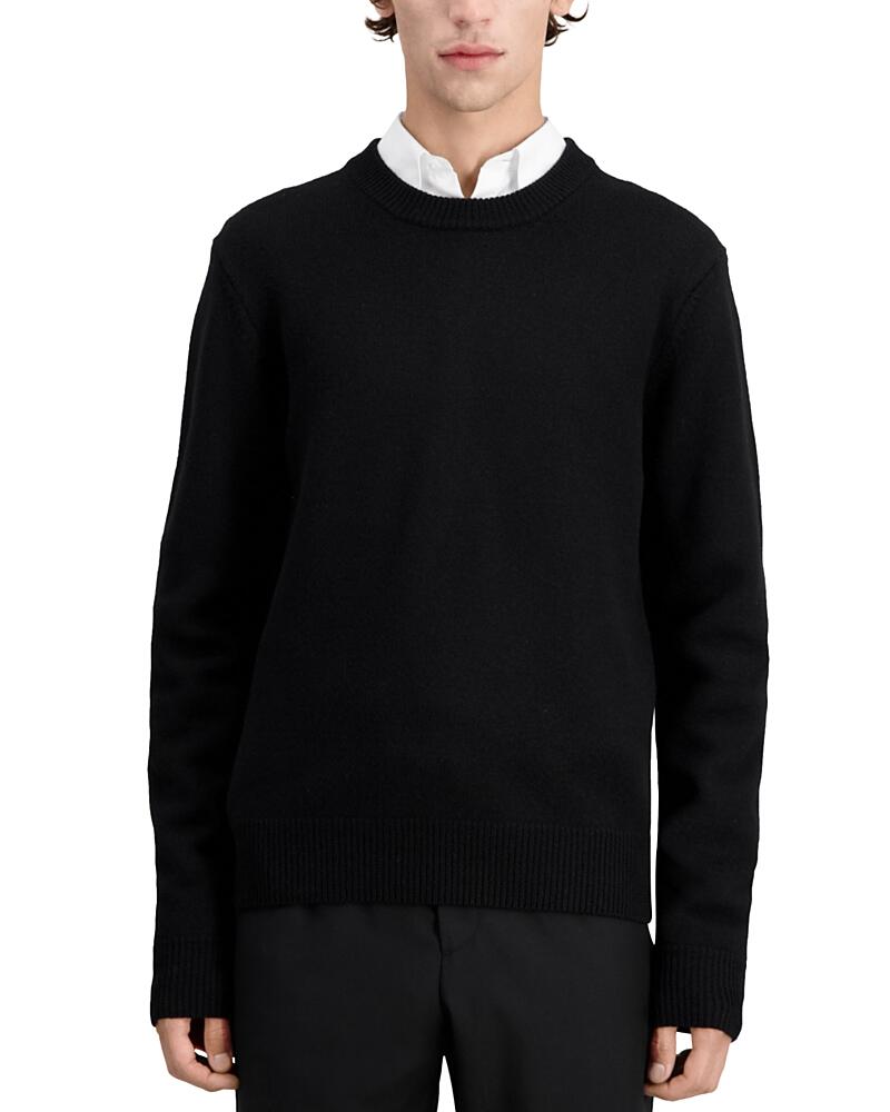 The Kooples Merino Wool Embroidered Logo Crewneck Sweater Cover